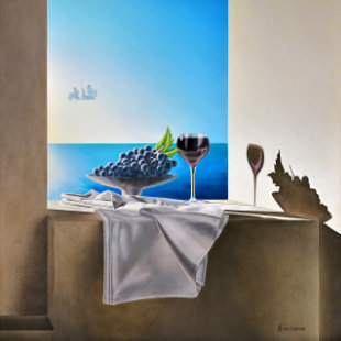Vineyard Gifts, painting by Theo van Oostrom