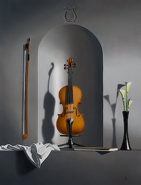 A Composition for Violin, painting by Theo van Oostrom
